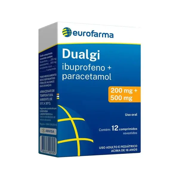 DUALGI 200+500 MG C/12 CPR