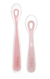 KIT COLHER SILICONE BUBA ROSA C/2 REF18832