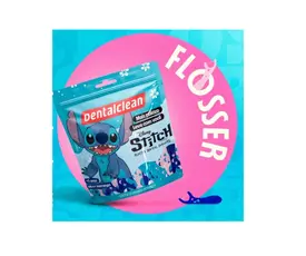 FLOSSER DENTAL DENTALCLEAN STITCH MORANGO COM 50 UNIDADES