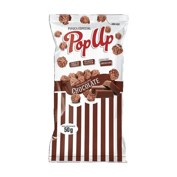 PIPOCA POP UP CHOCOLATE 50G