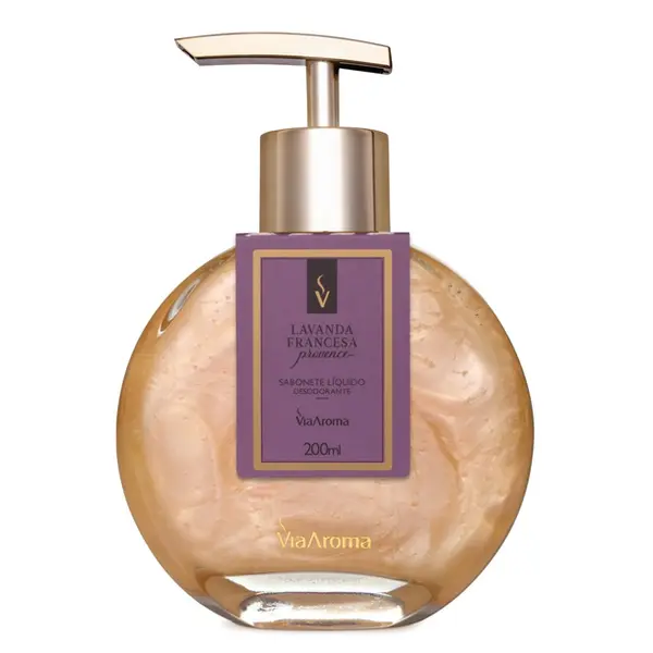 SABONETE LÍQUIDO VIA AROMA LAVANDA FRANCESA 200ML