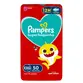 FRALDA PAMPERS SUPERSEQUINHA BABY SHARK TAMANHO XXG 50 UNIDADES
