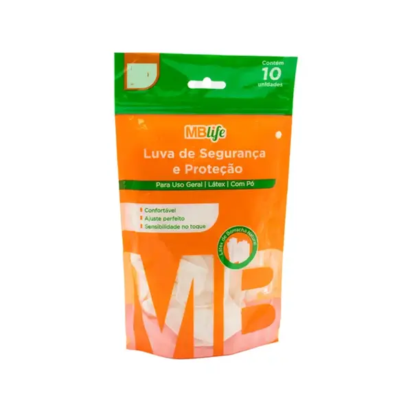 LUVA LATEX TAM P C/10 UN