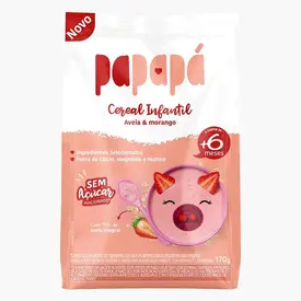 CEREAL INFANTIL PAPAPÁ SABOR AVEIA E MORANGO 170G