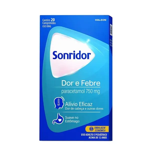 SONRIDOR DOR E FEBRE 20 COMPRIMIDOS