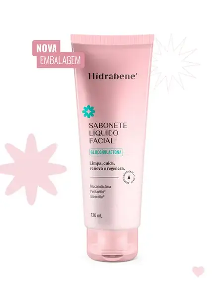 SABONETE LÍQUIDO FACIAL HIDRABENE GLUCONOLACTONA 120ML