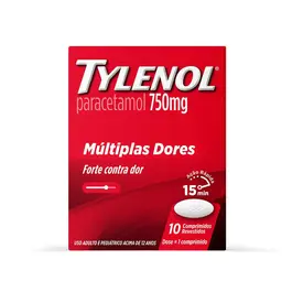 TYLENOL 750 MG C/10 CPR
