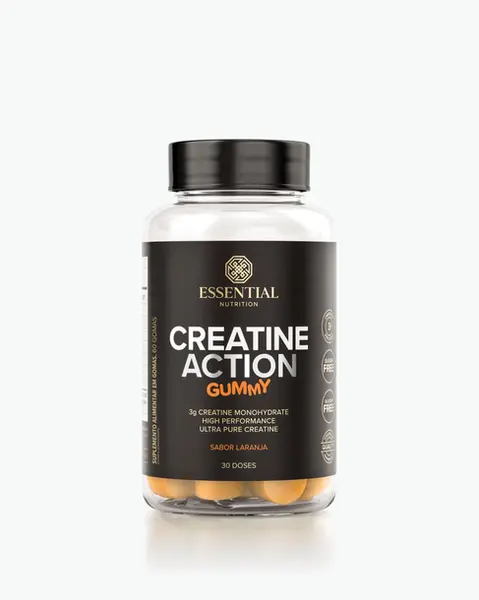 CREATINE ACTION GUMMY LARANJA C/60 UN
