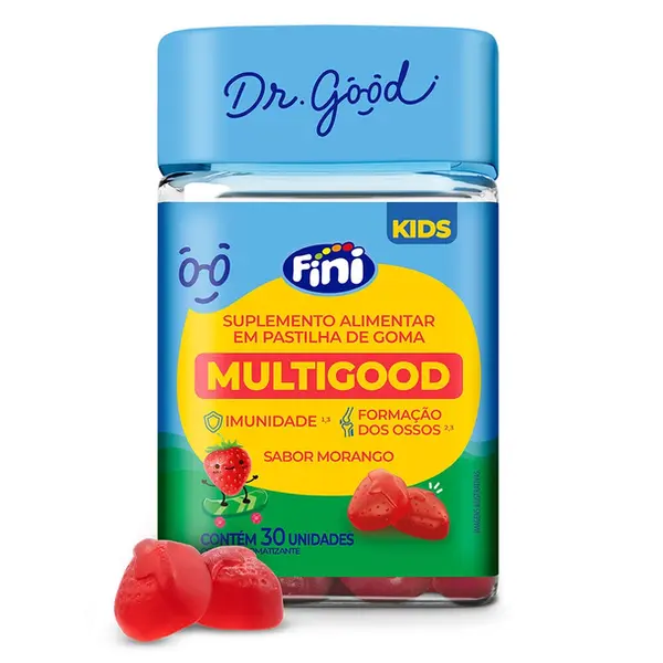 MULTIGOOD KIDS DR GOOD FINI MORANGO C/30 UN