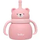 COPO EM SILICONE COM CANUDO BUBA URSO ROSA REF19690