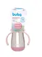 COPO TÉRMICO PAREDE DUPLA BUBA COM ALÇA ROSA REF19009