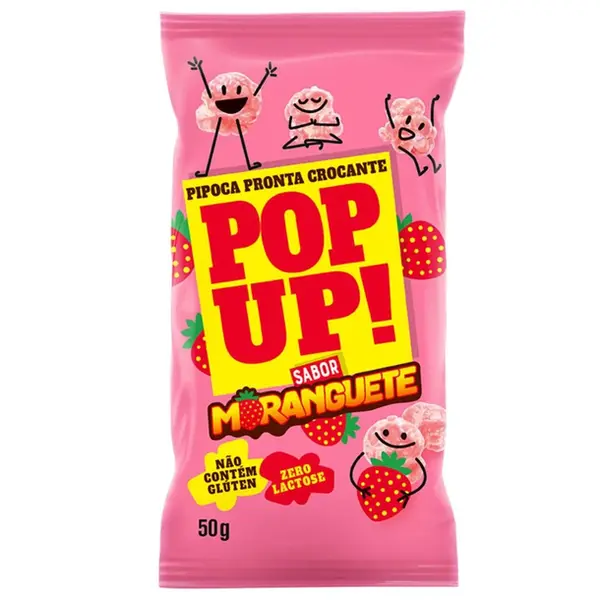 PIPOCA POP UP MORANGUETE 50G