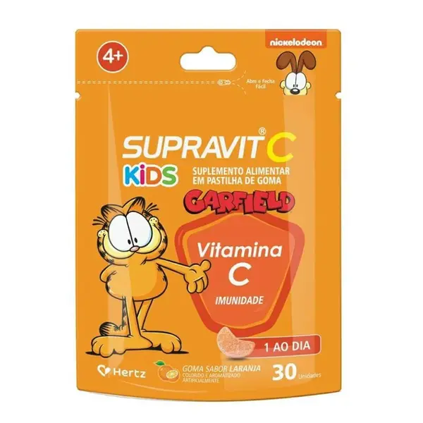 SUPRAVIT C KIDS SABOR LARANJA C/30 UN