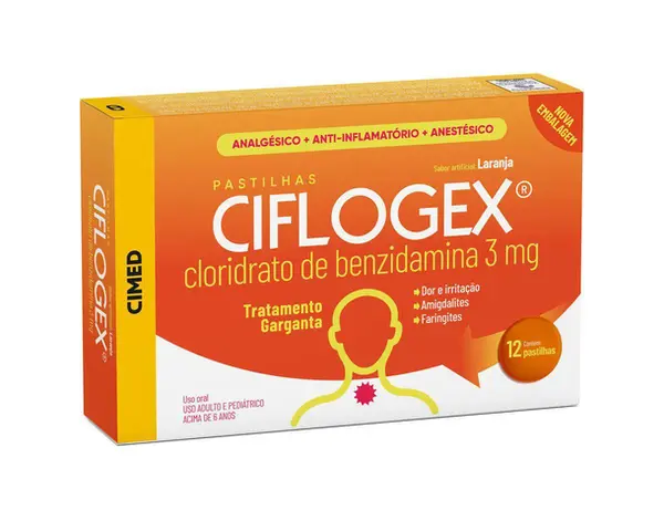 CIFLOGEX C/12 PAST LARANJA
