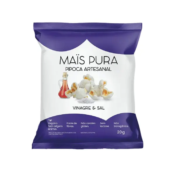 PIPOCA MAIS PURA VINAGRE E SAL 20G