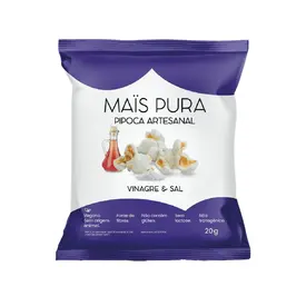 PIPOCA MAIS PURA VINAGRE E SAL 20G