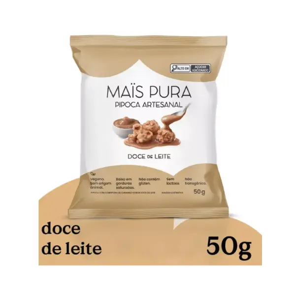 PIPOCA MAIS PURA DOCE DE LEITE 50G