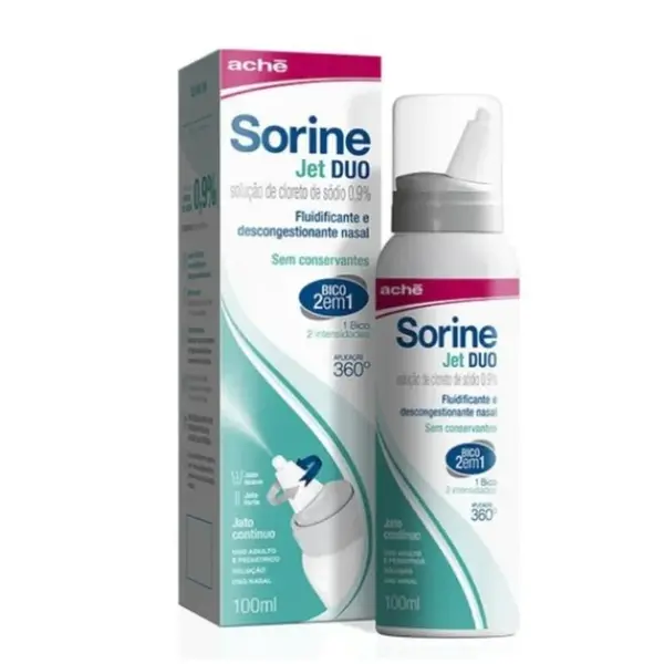 SORINE JET DUO 0,9% SOLUÇÃO NASAL 100ML
