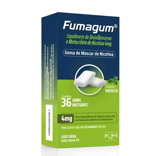 FUMAGUM SABOR MENTA 40MG C/36 GOMAS