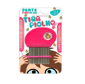 PENTE FINO TIRA PIOLHO ROSA