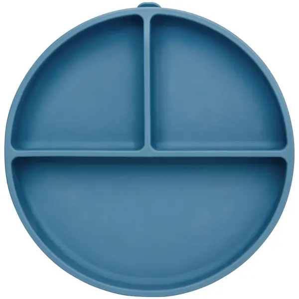 PRATINHO EM SILICONE BUBA C/VENTOSA AZUL REF20962