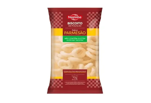 BISCOITO POLVILHO NAZINHA PARMESAO 70G