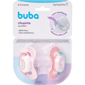 KIT CHUPETAS BUBA COMFORT TAMANHO 1 UNICÓRNIO REF2113