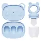 KIT PORTA FRUTINHAS E FORMINHA BUBA SILICONE AZUL REF 20897
