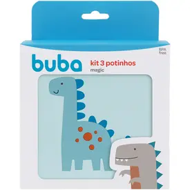 KIT 3 POTINHOS BUBA MAGIC DINO REF 21058