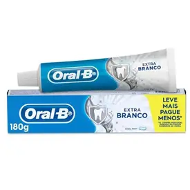 CREME DENTAL ORAL B EXTRA BRANCO 180G