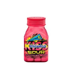 MENTOS KISS SOUR MORANGO 23G