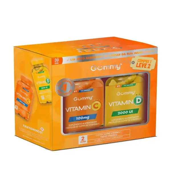 KIT GUMMY VIT C+VIT D ABACAXI/TANG