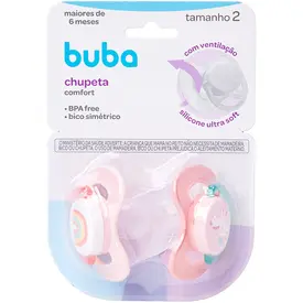 KIT CHUPETAS BUBA COMFORT TAMANHO 2 UNICÓRNIO REF21120
