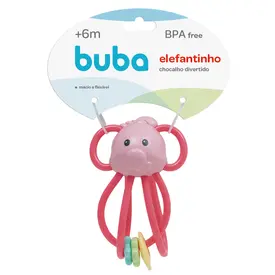 ELEFANTINHO CHOCALHO BUBA ROSA REF10646
