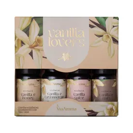 KIT 4 ESSENCIAS VIA AROMA VANILLA LOVERS