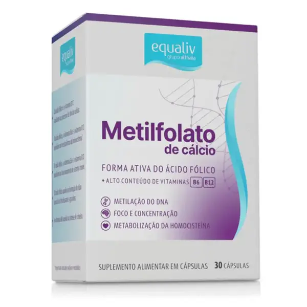 METILFOLATO DE CÁLCIO EQUALIV 30 CÁPSULAS