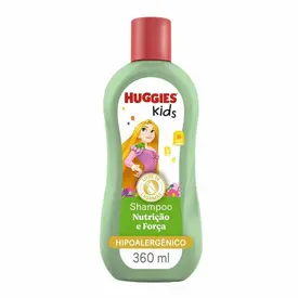 SHAMPOO HUGGIES KIDS RAPUNZEL NUTRIÇAO E FORÇA 360ML