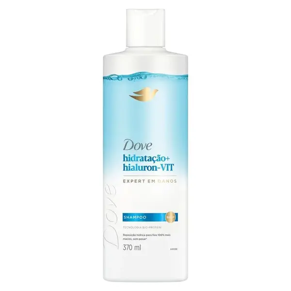 SHAMPOO DOVE HIDRATAÇÃO + HIALURON-VIT 370ML