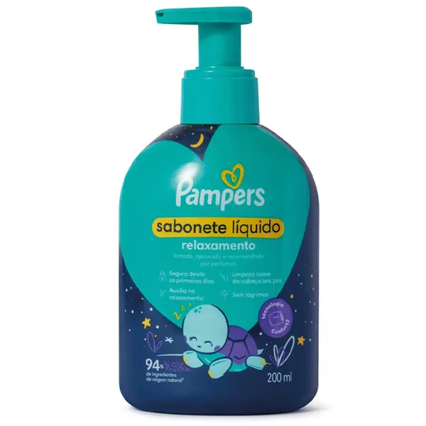 PAMPERS SABONETE LÍQUIDO RELAXAMENTO 200ML