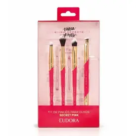 KIT PINCEIS NIINA SECRETS PARA OLHOS 4 UNIDADES