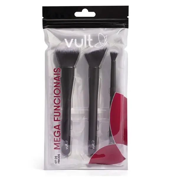 KIT PINCEIS VULT MEGA FUNCIONAIS 3 UNIDADES